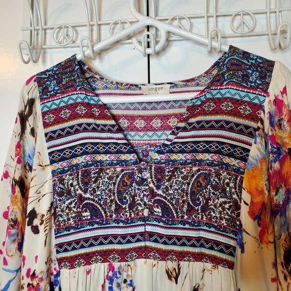 Umgee| Boho style mini dress size Large - Picture 10 of 13
